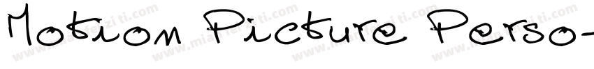 Motion Picture Perso字体转换